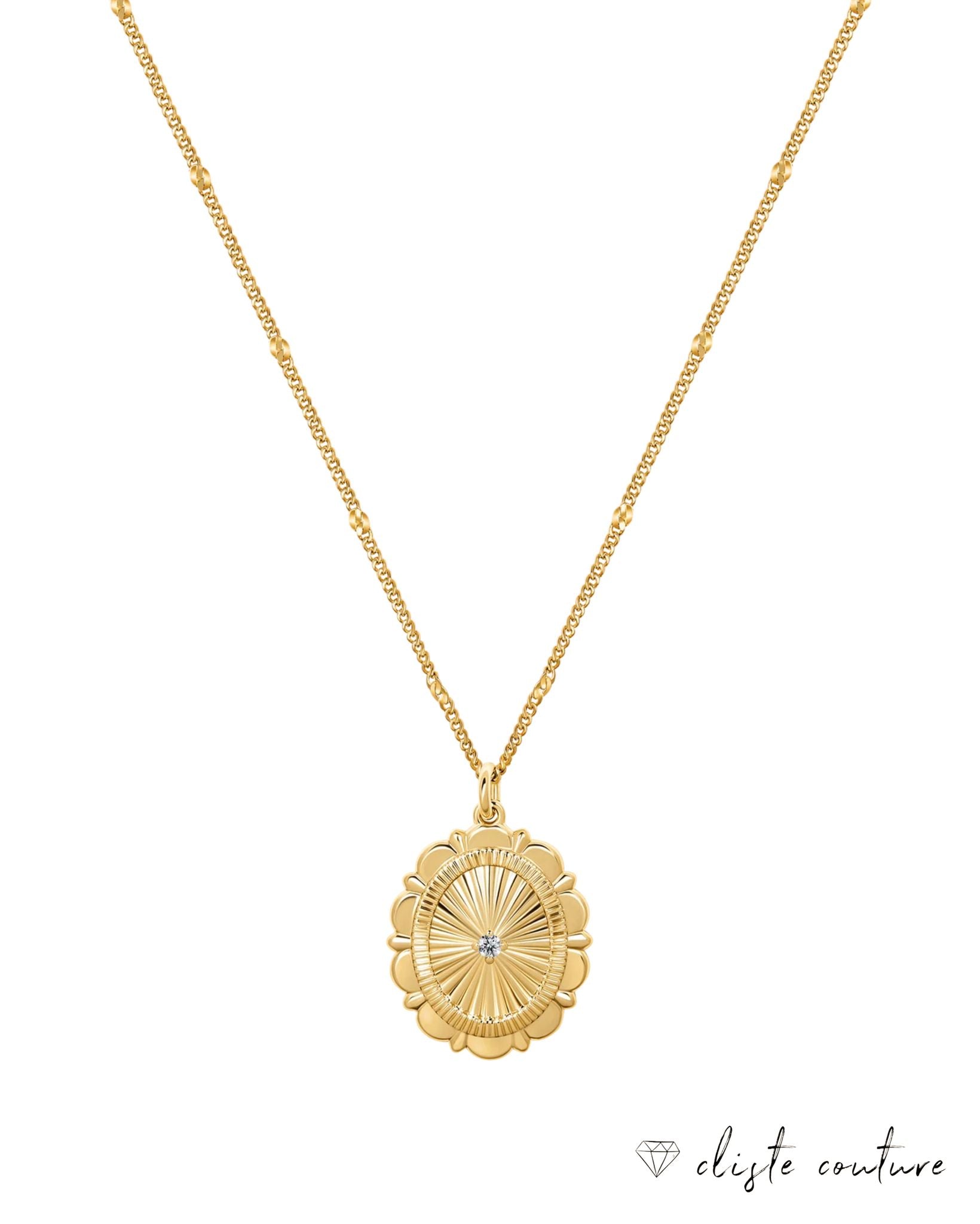 CC AMORE COLLECTION - PASSPORT PENDANT NECKLACE